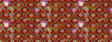 Parlak renkli çiçekleri ve kahverengi ve kırmızı renkte yaprakları olan harika bir çiçek deseni. Modern çiçek arkaplanı. Halk tarzı. Moda baskıları için zarif bir şablon.