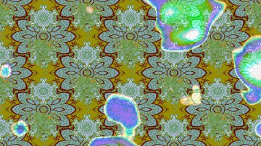 Çiçek çelengi. Kıvırcık, parlak örgü. Raster illüstrasyonu. Güzel, parlak, pürüzsüz kumaş, tuval. Eski moda arka plan. Desen, çizim, çiçek sınırı..