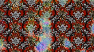 Of doodle elements. Hand drawn Raster illustration. Sketch flower pattern can be used for wallpaper, website background, wrapping paper, invitation, flyer, banner or website.