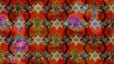 Raster illüstrasyonu. Tekstil veya kitap kapakları, imalat, duvar kağıtları, baskı, hediye paketi ve yapıştırma kitabı için çiçek eskizi geçmişi. Küçük ölçekli çiçeklerdeki basit sevimli desen.