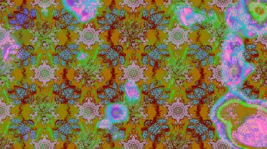 Tomurcukları çiçek olan sevimli bir çiçek deseni. Eskiz geçmişi. Eski usul. Kumaş, tekstil, duvar kağıdı baskısı için. Raster illüstrasyonu. Raster..