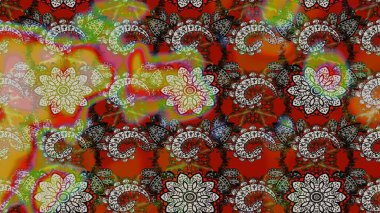 Raster deseni. Çiçek arkaplan. Çiçek kolajı. Küçük çiçekte güzel bir desen var. Doğa. Çiçek kompozisyonu. - Kahverengi ve gri çiçekler.