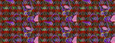 Gentle romantic print. Raster sketch cute flower pattern. Holidays mood. Flowers on red and brown colors. Spring summer time.