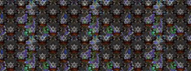 Yumuşak, bahar çiçekleri siyah ve gri renklerde. Raster illüstrasyonu. Çiçek ve yapraklı karalama şeklinde Raster çiçek deseni.