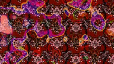 Tony 'nin kumaş kalıbını çiz. Raster illüstrasyonu. Küçük çiçekteki sevimli çiçek deseni. Modaya uygun kumaş deseni.