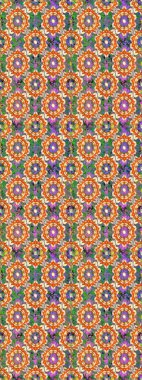 Turuncu ve bej renklerde grafiksel, modern, pürüzsüz desen. Duvar kâğıdı barok, İspanyol kumaşı. Kusursuz raster arka plan. Kusursuz çiçek deseni.