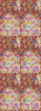 Tarafsız ve pembe renklerde çiçekler. Düz Çiçek Elementleri Tasarımı. Renkli Bahar Temalı Kusursuz Arkaplan. Sevimli çiçek raster deseni.