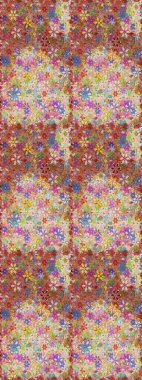 Tarafsız ve pembe renklerde çiçekler. Düz Çiçek Elementleri Tasarımı. Renkli Bahar Temalı Kusursuz Arkaplan. Sevimli çiçek raster deseni.