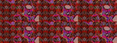 Yumuşak, yaz çiçekli arka plan. Kahverengi ve kırmızı renkte çiçekler. Raster çiçek desenli ve çiçekli..