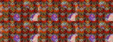 Motley illüstrasyonu. Küçük çiçekte güzel bir desen. Moda baskıları için zarif bir şablon. Küçük renkli çiçekler. Kahverengi ve kırmızı çiçekli bahar çiçekleri.