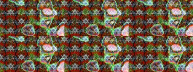 Modaya uygun kumaş deseni. Tony 'nin kumaş kalıbını çiz. Raster illüstrasyonu. Küçük çiçekte sevimli çiçek deseni var..