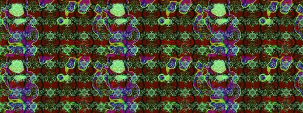On green and red colors. A pattern of green and red daisies on a green and red colors. Raster illustration.