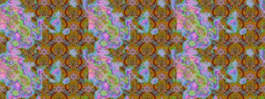 Süslü kumaş deseni. Raster deseni. Çiçekli çiçek deseni, suluboya..