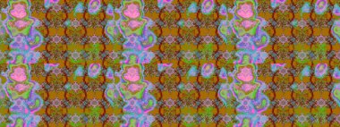 Yumuşak pamuk tasarımı. Paketleme, tekstil, duvar kâğıdı için çiçek eskizi. Klasik çiçek desenli. Yumuşak fayans. Raster taze dokusu.