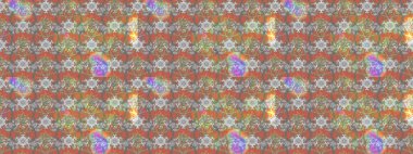 Raster illustration. Beautiful bright rough cloth, canvas. Vintage old background. Curls, shiny tracery weave. Garland of flowers. Pattern, sketch, floral border.