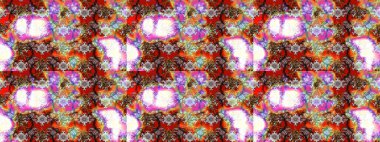 Raster illustration. Gentle, spring floral on neutral and brown colors. Raster floral pattern in doodle style with flowers.