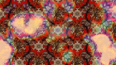 Tekstil, kumaş, kapaklar, duvar kağıtları, baskı, naylon, koleksiyon defteri, örgü, dekupaj için güzel bir eskiz. Küçük kahverengi, bej ve çiçeklerle oldukça eski bir besin torbası deseni. Millefleurlar.