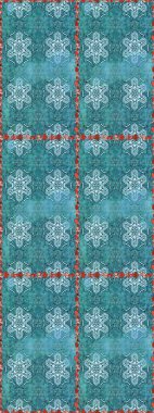 Mavi ve nötr renklerde. Çiçekli güzel suluboya desen. Raster illüstrasyonu.