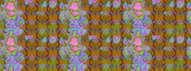 Yumuşak pamuk tasarımı. Paketleme, tekstil, duvar kâğıdı için çiçek eskizi. Klasik çiçek desenli. Yumuşak fayans. Raster taze dokusu.