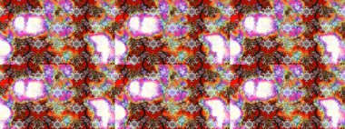 Raster illustration. Gentle, spring floral on neutral and brown colors. Raster floral pattern in doodle style with flowers.