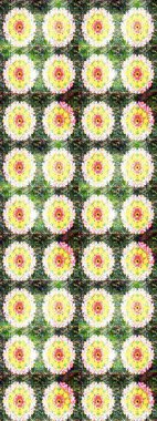 Küçük bir çiçekte eskiz deseni. Raster illüstrasyonu. Hoş bir çiçek geçmişi var. Güzel kumaş deseni.