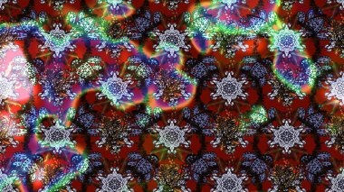 Raster illüstrasyonundaki çiçek desenli çizim. Düz Çiçek Elementleri Tasarımı. Süslü kumaş deseni. Renkli Bahar Teması çizim şablonu.