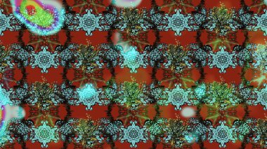 Nazikçe, güzel çiçek arkaplanı. Kahverengi ve mavi renkli çiçekler. Raster çiçek desenli ve çiçekli..