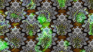 Şekil verilmiş çiçeklerle eskiz deseni. Çiçek deseni duvar kağıdı, desen dolguları ve web sayfası arka planı için kullanılabilir. Süslü zentangle çizim dokusu, soyut çiçeklerle süslenmiş..