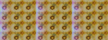 Renkli Yaz Temalı eskiz kalıbı. Raster Illustrasyon 'daki Çiçek Deseni' nin son moda çizimi. Düz Çiçek Elementleri Tasarımı. Renkli çiçekler.