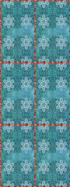 Mavi ve nötr renklerde. Çiçekli güzel suluboya desen. Raster illüstrasyonu.