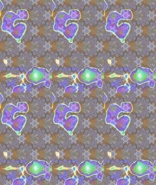 Çizim çiçek deseni duvar kâğıdı olarak kullanılabilir. Raster illüstrasyonu. Gri renkli çiçekler.