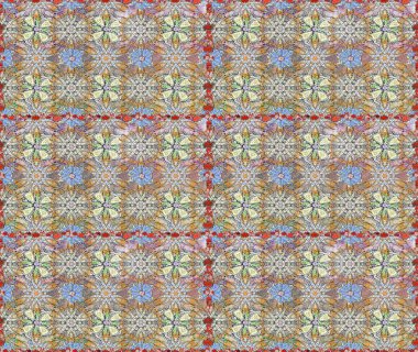 Kusursuz bir arka plan modeli. Gri ve nötr renklerde yaprakları olan yabani çiçekler. Suluboya, elle çizilmiş. Raster illüstrasyonu.