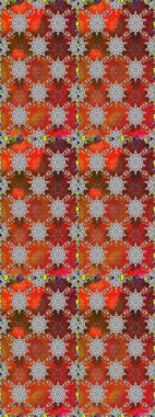 Küçük çiçekteki sevimli çiçek deseni. Kahverengi ve gri renkte çiçekler.