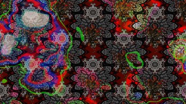 Suluboya tarzında siyah ve gri renkte çiçekler. Raster illüstrasyonunda çiçek deseni çizimi.