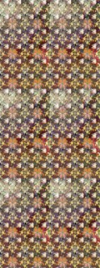 Raster illüstrasyonu. Tekstil veya kitap kapakları, imalat, duvar kağıtları, baskı, hediye paketi ve yapıştırma kitabı için çiçek eskizi geçmişi. Küçük ölçekli çiçeklerdeki basit sevimli desen.