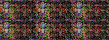 Raster illüstrasyonu. Suluboya tarzında siyah ve gri renklerde. Küçük çiçekli bahar deseni çiz.