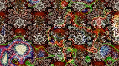 Şirin, zarif çiçekler Raster illüstrasyonu. Poster ya da kapak için arka plan. Yapraklı çizim şekli. Davetiye ve kartpostal tasarımı için dekoratif çiçek unsurları. Tekstil için figür.