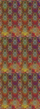 Raster Yumuşak kumaş deseni. Klasik taslak çizimi. Çiçeksel kahverengi, pürüzsüz desen. Raster çiçek izi..