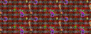 Gri ve kırmızı renkte çiçekler. Düz Çiçek Elementleri Tasarımı. Raster illüstrasyonundaki çiçek desenli çizim. Renkli Yaz Teması çizim şablonu.