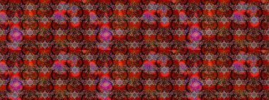 Çiçekler suluboya tarzında kahverengi ve kırmızı renklerde. Raster illüstrasyonunda çiçek deseni çizimi.