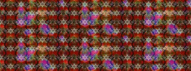 Raster deseni. Sanat ilham verici ve kırmızı stil çiçekler ve arka plan bırakır. Karalama çiçekleri çizim kalıbı. Kahverengi ve kırmızı el çizimi desen.