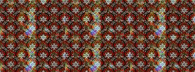 Düz Çiçek Elementleri Tasarımı. Raster Modaya uygun kumaş deseni. Kahverengi ve gri renkli şirin çiçek desenleri. Renkli Bahar Teması çizim şablonu.