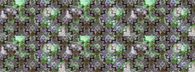 Vadinin gri ve nötr renklerinde çiçekleri. Raster çiçek desenleri çiziyor..