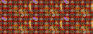 Kahverengi ve kırmızı renkte çiçekler. Çiçekli eskiz deseni. Suluboya çizimi. El çizimi.