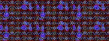 Menekşe ve kırmızı çiçekli bahar çiçekleri. Küçük renkli çiçekler. Moda baskıları için zarif bir şablon. Motley illüstrasyonu. Küçük çiçekte şirin desenler.