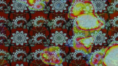 Kahverengi ve nötr papatyalar kahverengi ve nötr renklerde. Kahverengi ve nötr renklerde. Raster illüstrasyonu.