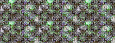 Vadinin gri ve nötr renklerinde çiçekleri. Raster çiçek desenleri çiziyor..