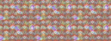 Süslü kumaş deseni. Raster illüstrasyonundaki çiçek desenli çizim. Düz Çiçek Elementleri Tasarımı. Renkli Bahar Teması çizim şablonu.