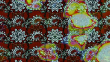 Kahverengi ve nötr papatyalar kahverengi ve nötr renklerde. Kahverengi ve nötr renklerde. Raster illüstrasyonu.