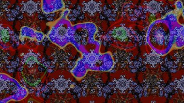 El çizimi. Kahverengi ve kırmızı renkte çiçekler. Suluboya çizimi. Çiçekli çizim deseni.